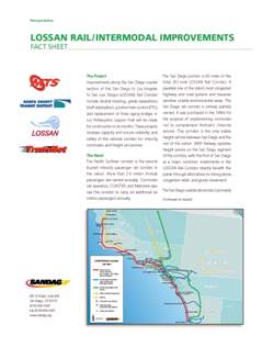 View LOSSAN Improvements Fact Sheet