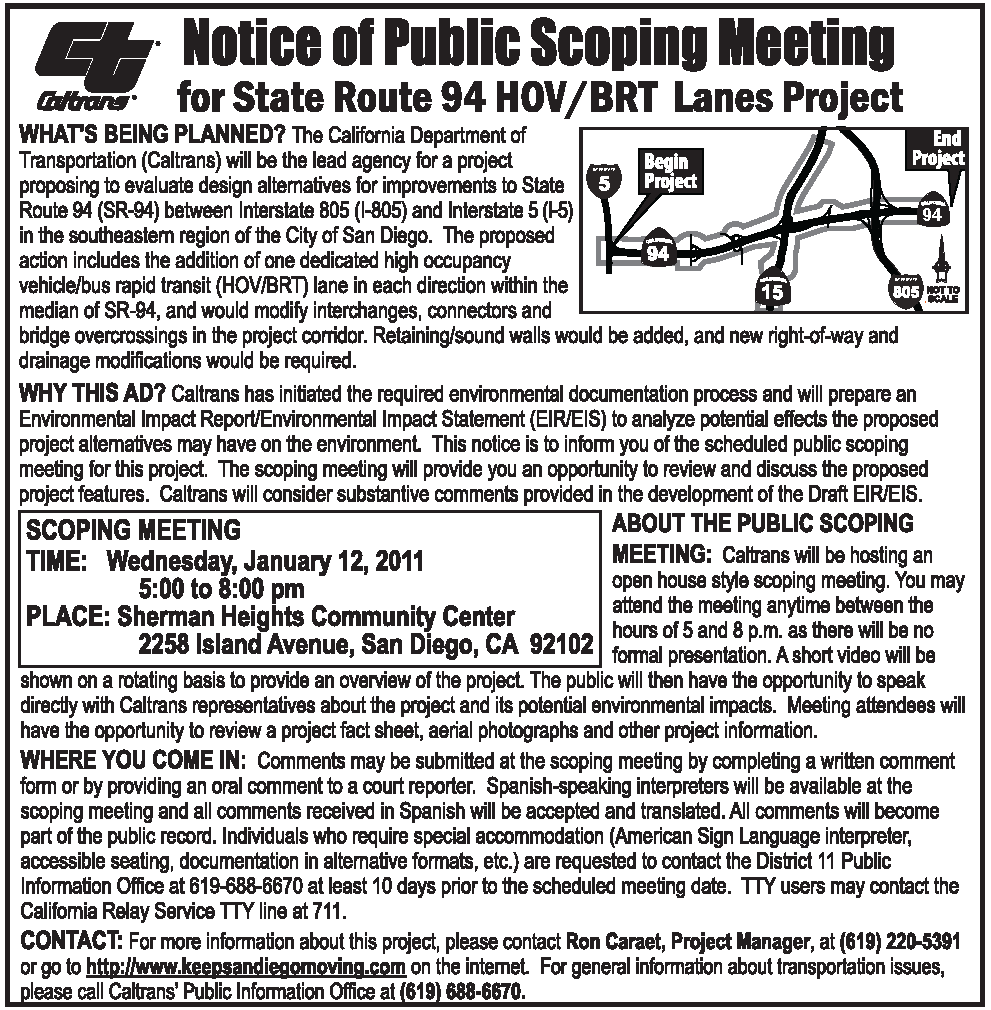 Public Scoping Meeting Notice