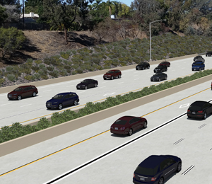 I-5 Carpool Lanes Rendering